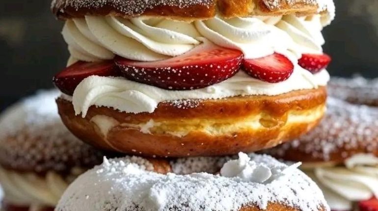 Angleterre Chantilly Choux à la crème congélation fraises Desserts Pâtisserie Recette américaine