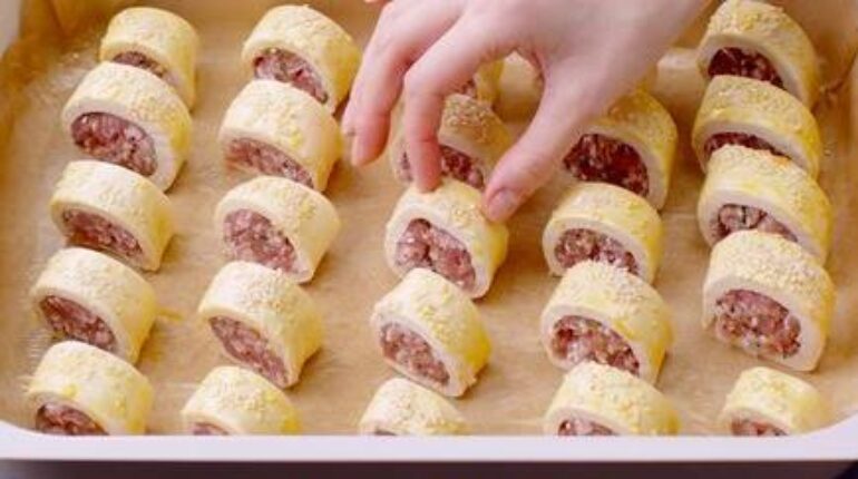 Apéritif Britannique Cuisine rapide Pâtisserie Recette américaine Sausage Rolls