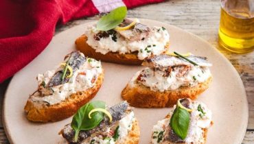 allocation de rentrée scolaire Apéritif Crostinis Cuisine rapide Recette américaine Sardines 