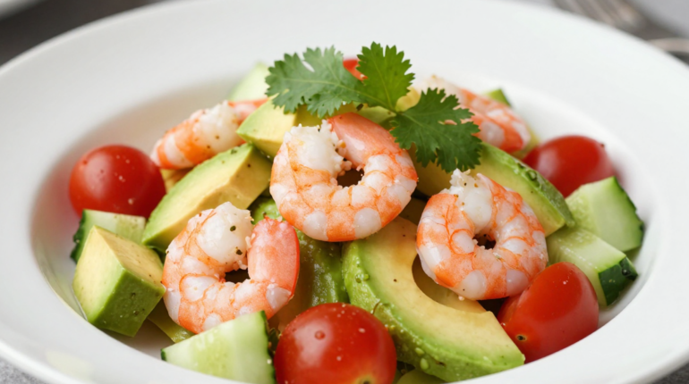Recette express : cette salade de crevettes à l’avocat se prépare en 15 minutes chrono allocation de rentrée scolaire Astuce cuisine Avocats Crevettes Cuisine rapide Recette beauté Salade d'hiver