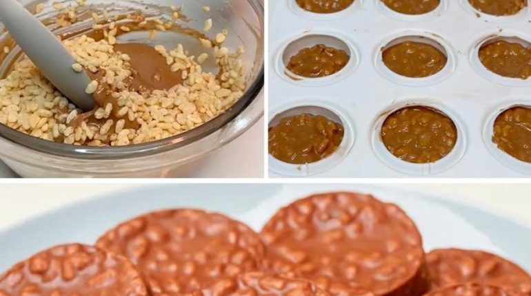 Barres chocolatées Beurre de cacahuète Dessert sans cuisson Desserts Friandises Recette américaine 