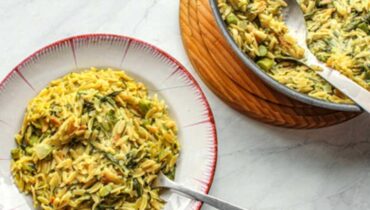 Cuisine rapide Curry Lait de coco One-pot Orzo Poulet Recette américaine