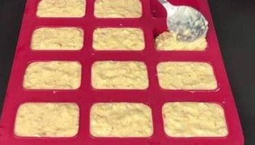 Barres d'avoine Gâteau aux pommes Meal prepping Oatmeal Petit déjeuner Recette américaine