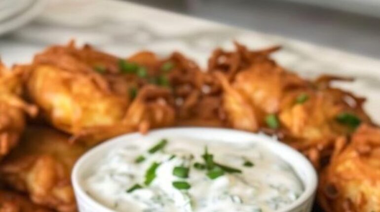 Apéritif Beignets Cuisine amish Oignons au four Recette américaine Trempette