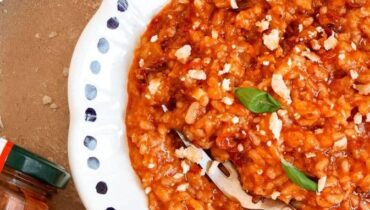 Cuisine italienne Cuisine rapide Plat végétarien Recette beauté Risotto Sauce tomate