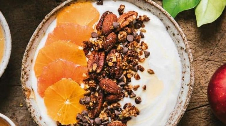 Barres chocolatées Bienfaits des fruits Granola Petit déjeuner Recette américaine 