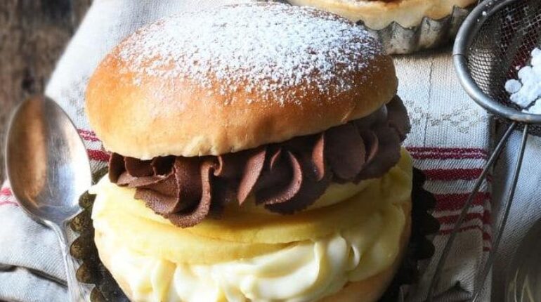 Burger sucré aux pommes et double ganache chocolat : la recette dessert en 30 minutes qui transforme le goûter Barres chocolatées Burger sucré Cuisine facile Dessert Goûter Pommes Recette beauté