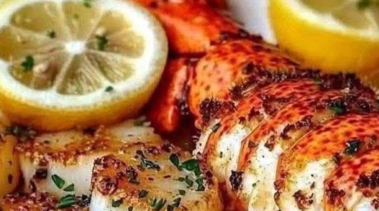 Coquilles Saint-Jacques Cuisine facile Fruits de mer Homard Plats de fête Recette beauté