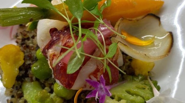 Bouillon de poulet Fruits de mer Homard Jus de fruits et légumes Recette américaine Yuzu 