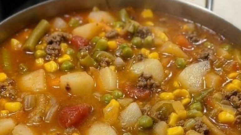 Bœuf Cuisine lente Jus de fruits et légumes Mijoteuse Recette américaine Soupe 