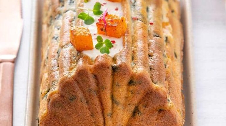 Cake aux légumes Cheesecake salé Courge épinards Recette végétarienne 