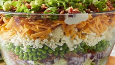 Bacon Cheddar Plat complet Recette américaine Salade composée Weight Watchers 
