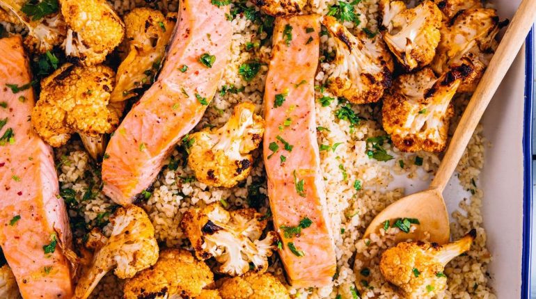 Astuce cuisine Boulgour Chou-fleur Idée recette Plat complet Saumon fumé 
