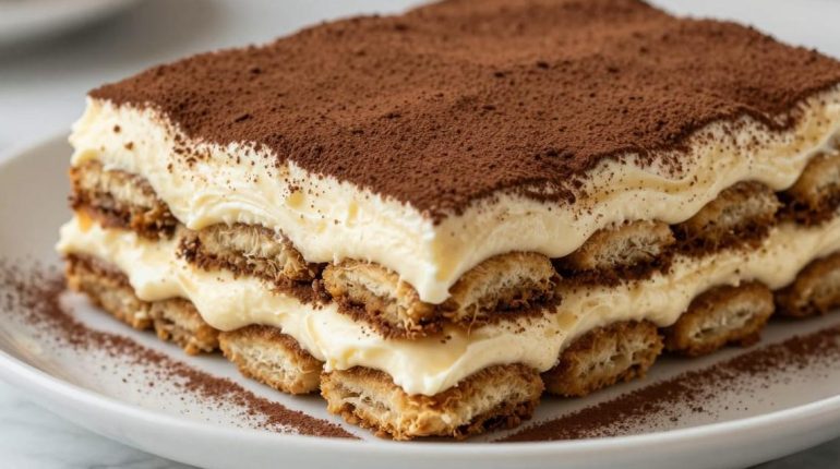 Crème dessert Dessert sans cuisson Pâtisserie Recette facile Recette italienne Tiramisu 