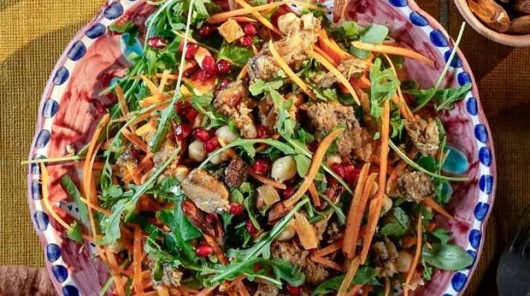 Cuisine orientale Déjeuner rapide Fanes de carottes Recettes faciles Salades Sardines 