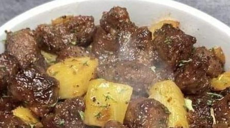 Air fryer Cuisine rapide Dîner express Idée recette Philly Cheesesteak Pommes de terre 