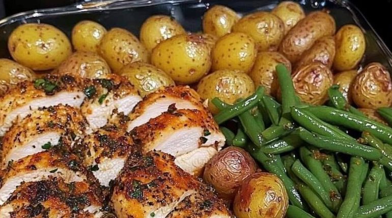 Ailes de poulet Cuisine rapide Dîner sain Légumes rôtis Plat complet Recette facile 