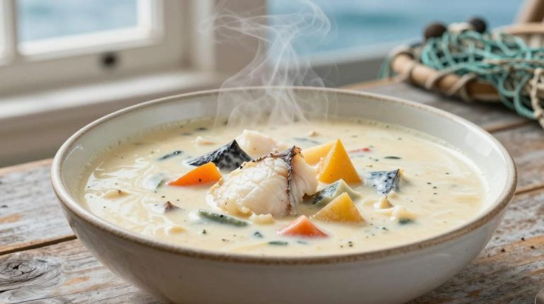 Chaudrée Fruits de mer Plat côtier Poisson blanc Recette express Soupe 