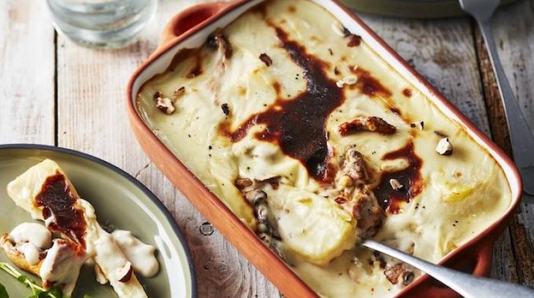 Gorgonzola Gratin dauphinois Légume oublié Persil tubéreux Plat réconfortant Recette américaine 