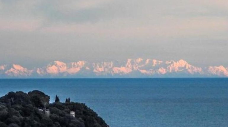 Alertes météo faits divers Corse Gastronomie Horizon Nice Phénomène optique Réfraction atmosphérique 