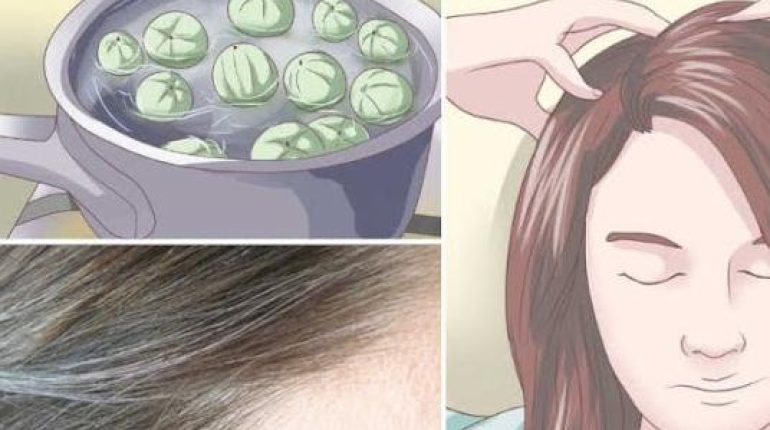 amla cheveux blancs coloration naturelle Remède maison Soins capillaires thé noir 