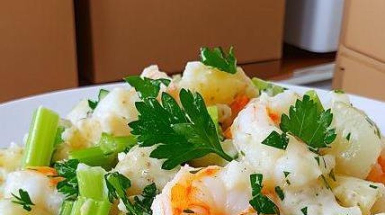 allocation de rentrée scolaire Crevettes Idée recette Plat principal Pommes de terre Salade composée 