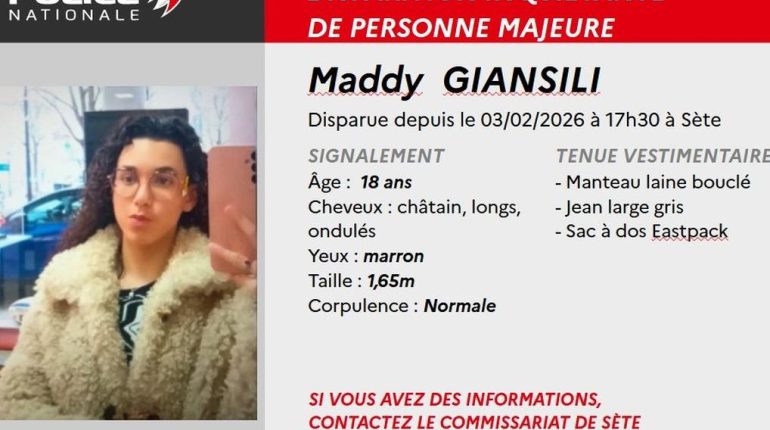 Appel à témoins Commission d'enquête Disparition inquiétante Frontignan Jeune femme Personne disparue 