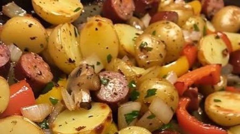 Astuce cuisine Bienfaits des légumes Idée recette Oignons caramélisés Plat simple Pommes de terre 