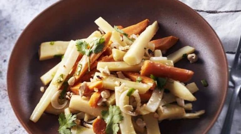 Bienfaits des légumes Cuisine asiatique Idée recette Panais Patate douce wok 