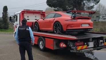 Bolide Excès de vitesse Fourrière Infraction routière Permis de conduire Porsche 