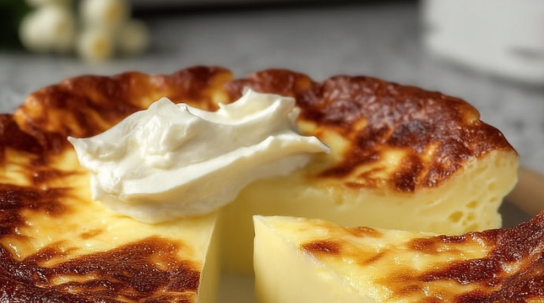 Dessert léger Gâteau au yaourt Maïzena Recette facile Sans farine sans sucre 