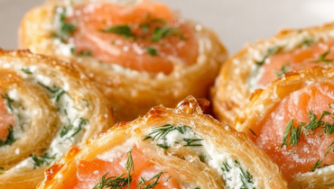 Apéritif Feuilletés Idée Buffet Recette rapide Saumon fumé Traiteur 