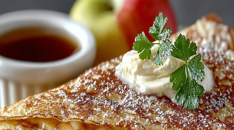 Beurre de pommes Crème dessert Crêpes Dessert moelleux Goûter Recette facile Recette rapide 