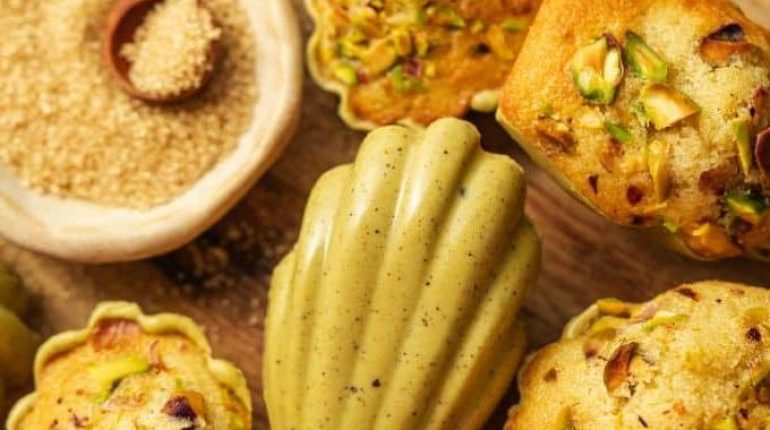 Chocolat blanc Crème dessert Idée recette Madeleines Pâtisserie Pistaches 