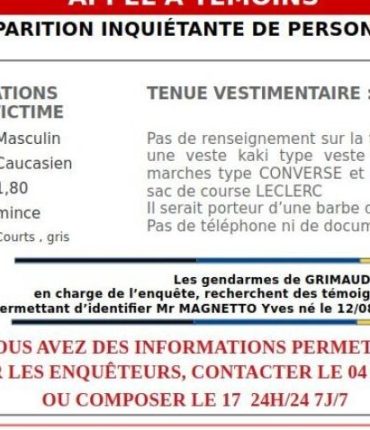 Var : un homme de 71 ans disparu depuis le 16 mars, les recherches s&rsquo;intensifient autour de Cogolin