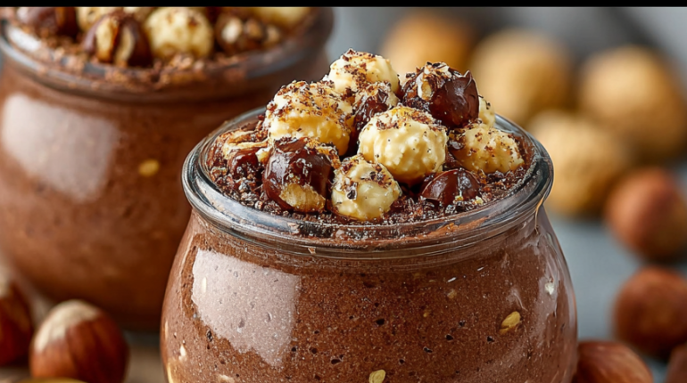 Barres chocolatées Crème dessert Gourmandise Idée recette Noisettes Praliné 