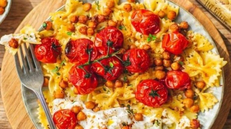 conservation des tomates Cuisine rapide Cuisson des pâtes Plat complet Pois chiches Recette végétarienne 