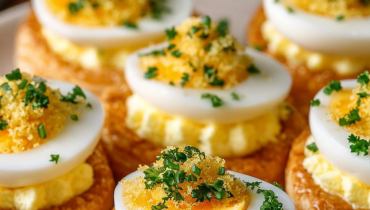 allocation de rentrée scolaire Apéritif Brunch Idée recette Œufs mimosa Pâte feuilletée 