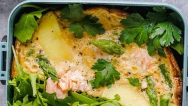 Cuisine facile Frittata Plat complet Recette rapide Saumon fumé Umami 