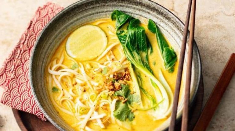 Cuisine asiatique Cuisine rapide Lait de coco Pâtes Aromatiques Recette végétarienne tempérament 