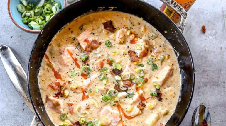 Aération maison Astuce cuisine Bacon Chaudrée Idée recette Saumon fumé Soupe 