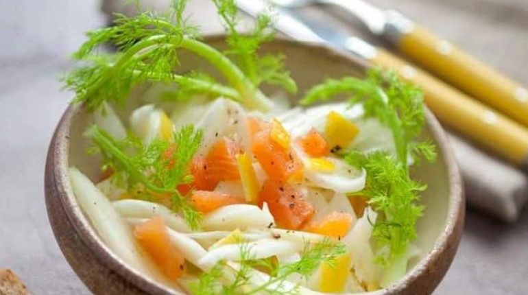 allocation de rentrée scolaire Cuisine facile Fenouillèdes Recette rapide Salade composée Saumon fumé 