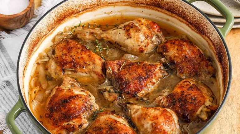 Ailes de poulet Boulettes de viande Cream Sauce Cuisine facile Idée recette Plat unique Poulet rôti 