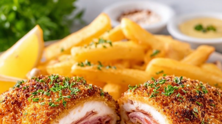 Cordon bleu Cuisine française Panure croustillante Plat familial Recette maison 