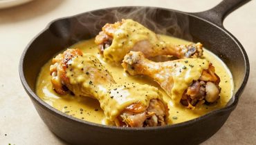 Ailes de poulet Choux à la crème Cuisine française Idée recette Moutarde Plat familial Repas économique 