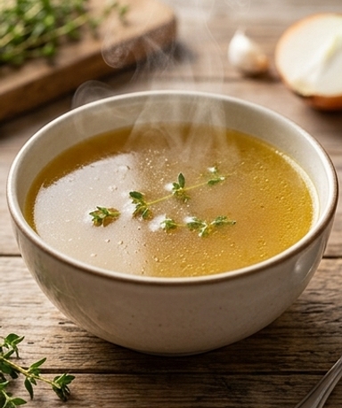 Bouillon d'os maison