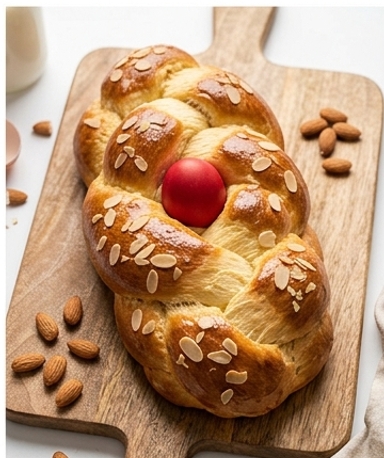 Brioche de Pâques grecque (Tsoureki)