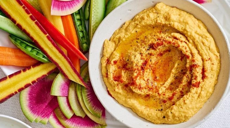 Apéritif Cuisine facile diplomatie Houmous Légumes rôtis Recettes végétariennes 