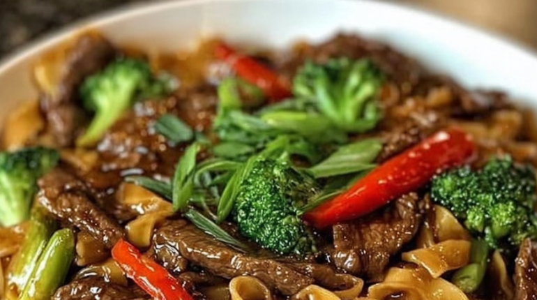 Alimentation asiatique Bœuf Cuisine rapide Idée recette Nouilles de riz Plat principal 