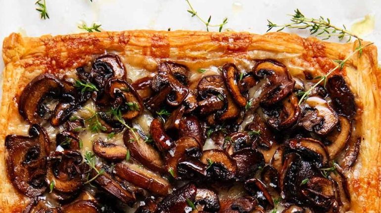 champignons Cuisine française Gâteaux et tartes Idée recette Pâte feuilletée Plat léger 